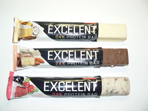 rozbalené excelent protein bar